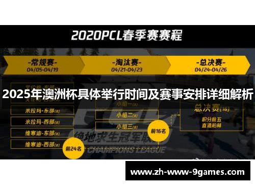 2025年澳洲杯具体举行时间及赛事安排详细解析 2025年澳洲杯具体举行时间及赛事安排详细解析
